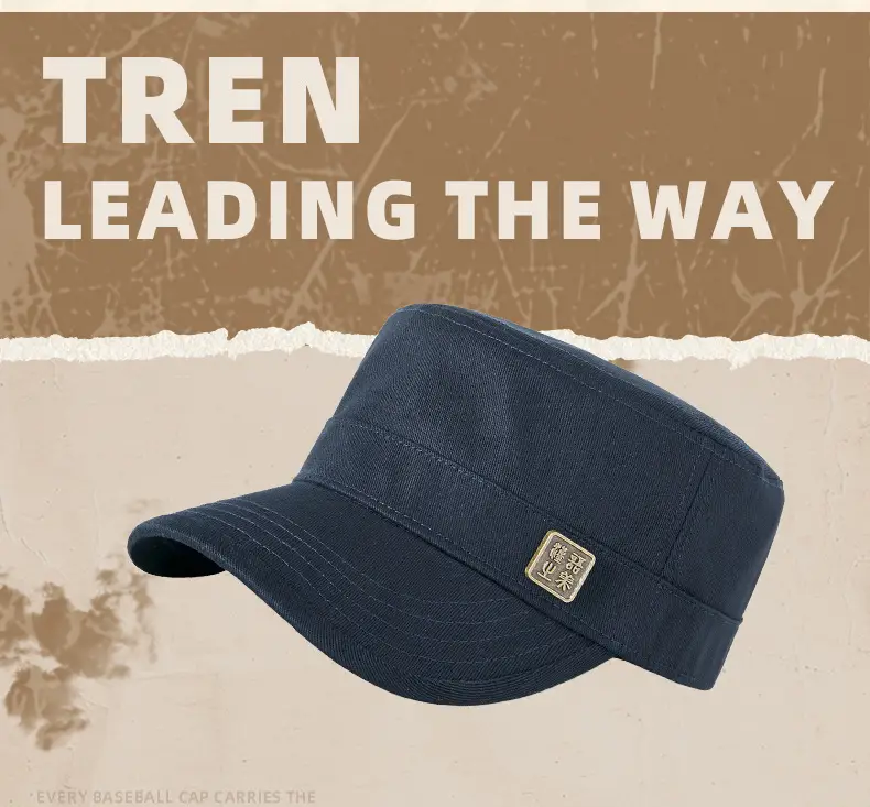Men's Olive Green Flat Cap Sunshade Hat — feature 8