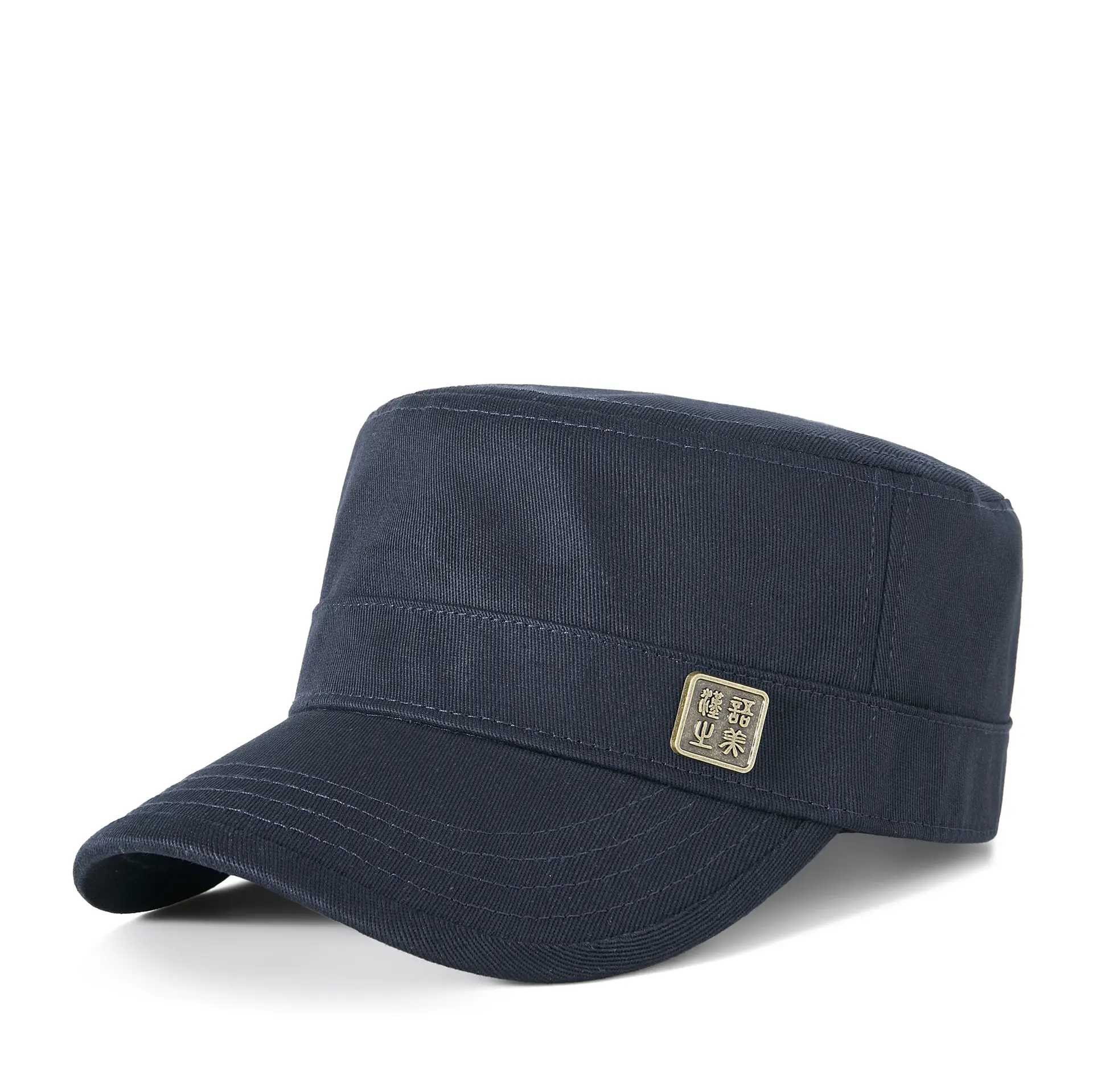 Men's Olive Green Flat Cap Sunshade Hat - Image 2