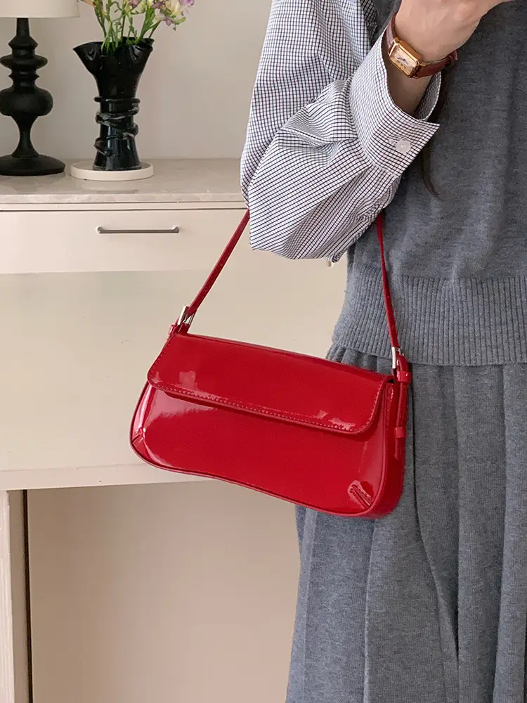Red Crossbody Bag for Women 2026 Spring New Fashion - Image 2