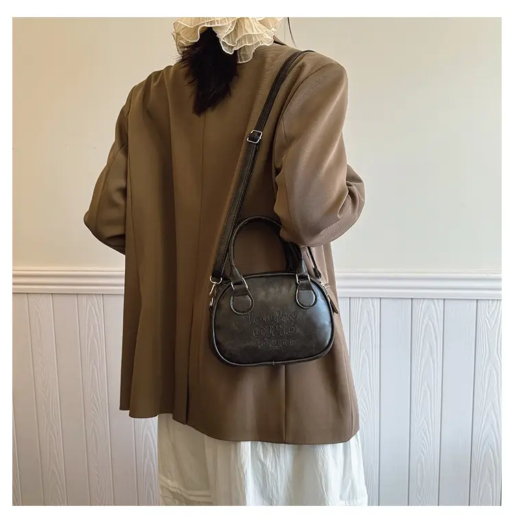 Brown Shell Handbag with Keychain for Women — feature 18