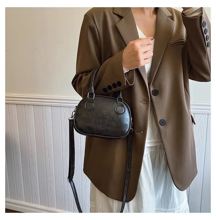 Brown Shell Handbag with Keychain for Women — feature 19