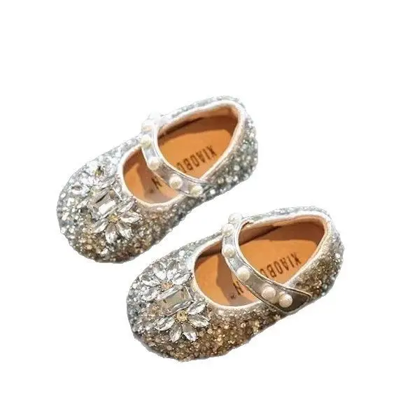 Baby Toddler Shoes Soft Sole Non-slip Single Shoes Spring and Autumn Baby Princess Shoes Bright Diamond Western Girl Shoes 3 Years Old - Image 6