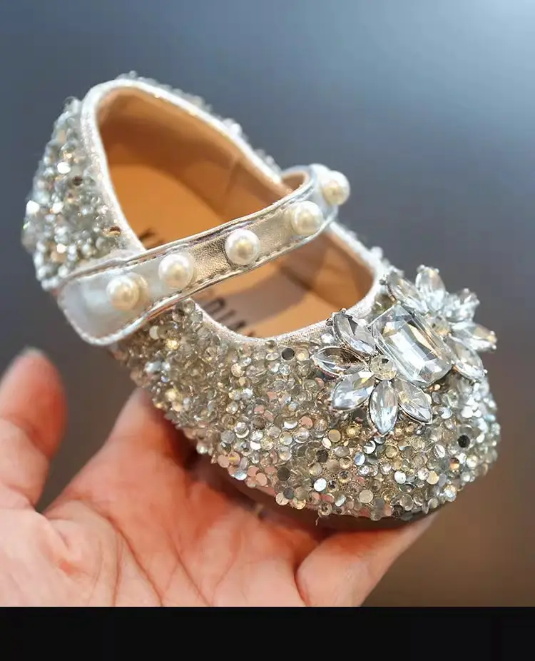 Baby Toddler Shoes Soft Sole Non-slip Single Shoes Spring and Autumn Baby Princess Shoes Bright Diamond Western Girl Shoes 3 Years Old — feature 6