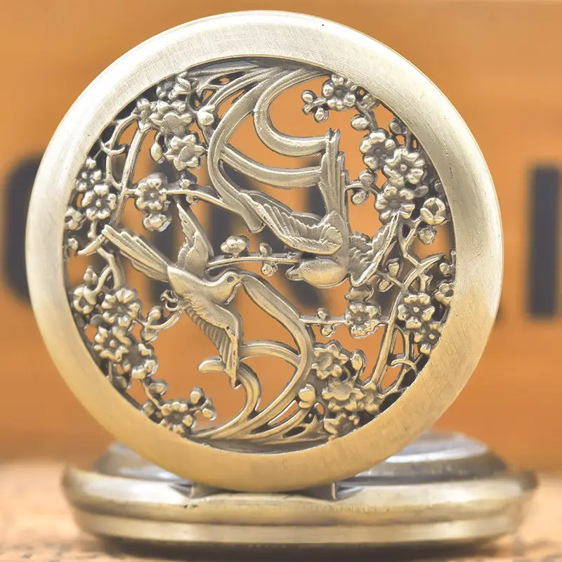 Vintage Phoenix Bronze Pocket Watch Hanging Watch — feature 5