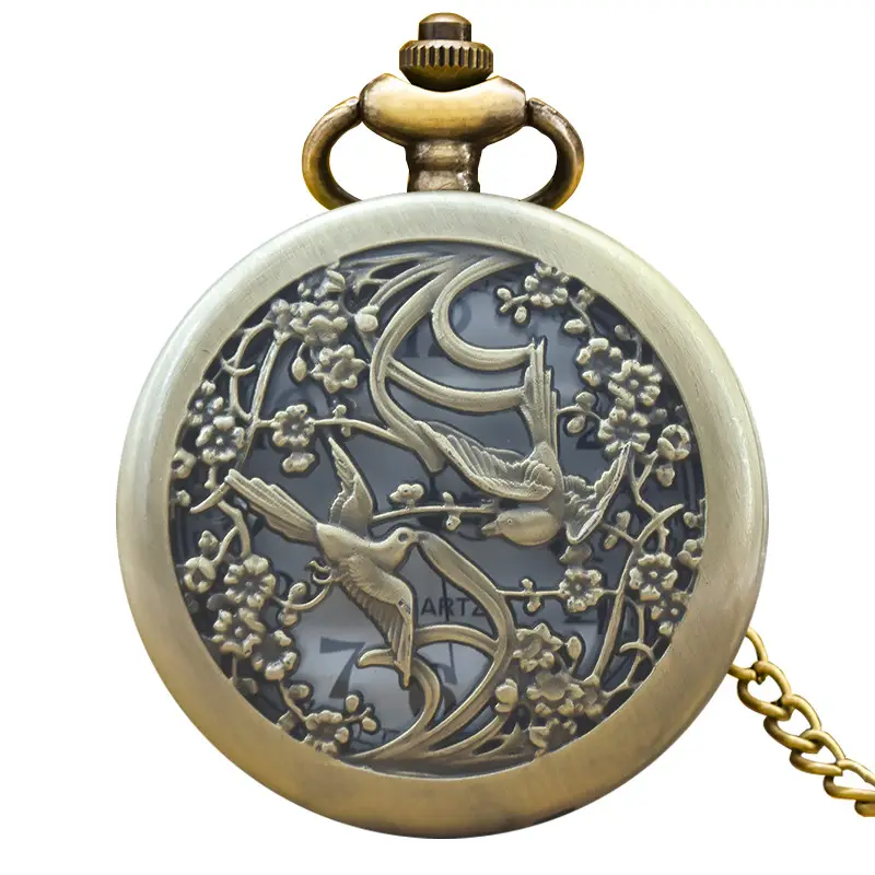 Vintage Phoenix Bronze Pocket Watch Hanging Watch