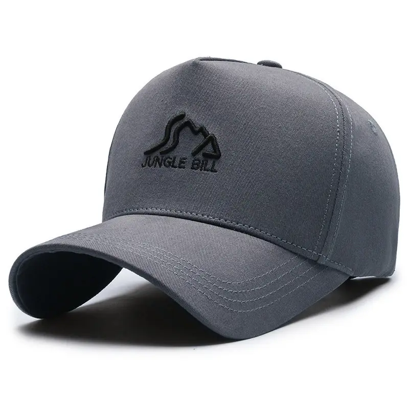 Jungle Bell Grey Baseball Cap for Men Women - Image 4
