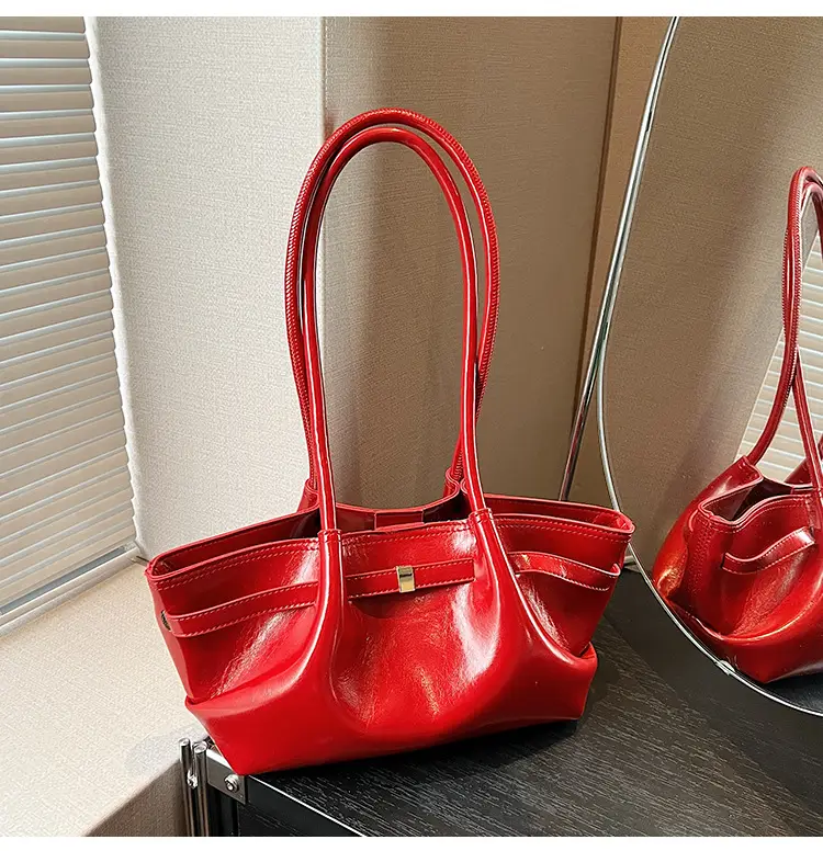 Silver Pleated Shoulder Bag for Women 2026 - Image 3