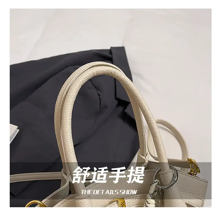 Women's Cream Pleated Crossbody Tote Bag 2025 — feature 10