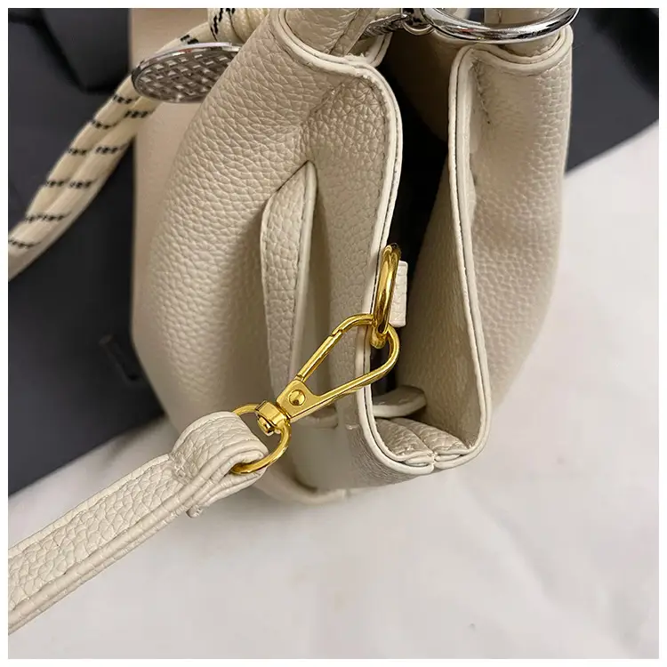 Women's Cream Pleated Crossbody Tote Bag 2025 — feature 20