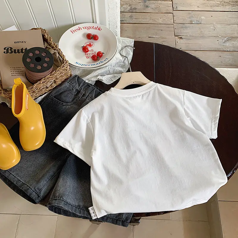 Muye Kids Cartoon Light-Up T-Shirt White Short Sleeve — feature 8