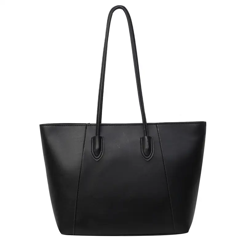 Women's Cream Tote Bag Large Capacity Leather Handle - Image 9