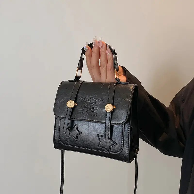Retro Crossbody Bag Brown Leather 2025 - Image 7