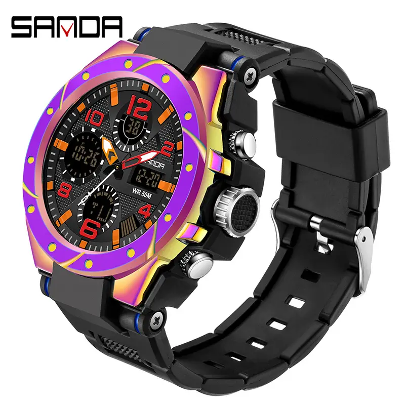 Sanda Men's Luminous Waterproof Watch Youth Sports - Image 17