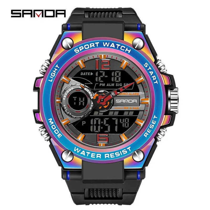 Sanda Men's Luminous Waterproof Watch Youth Sports - Image 10