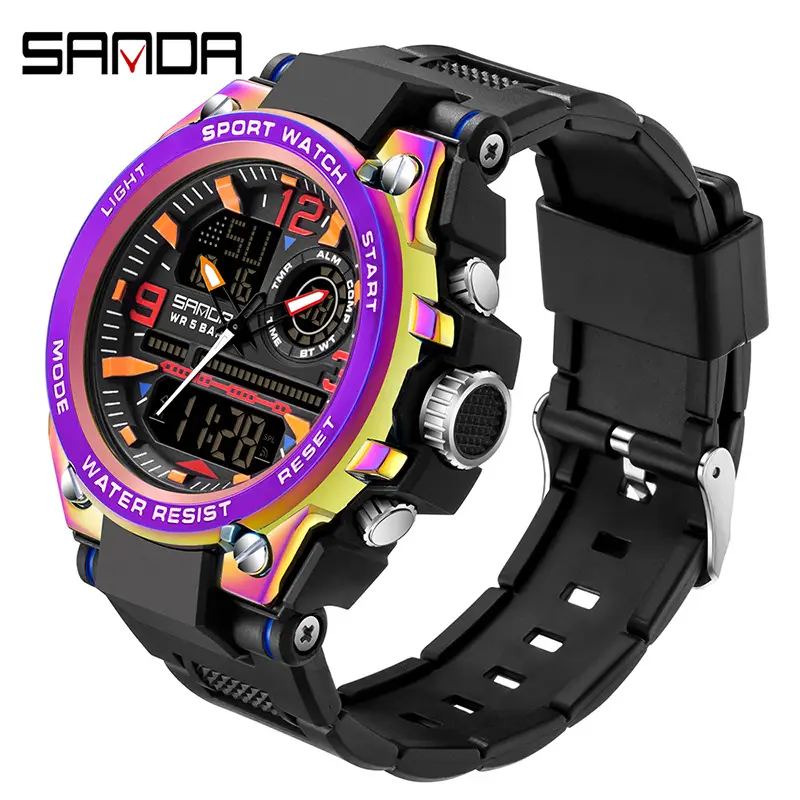 Sanda Men's Luminous Waterproof Watch Youth Sports - Image 2
