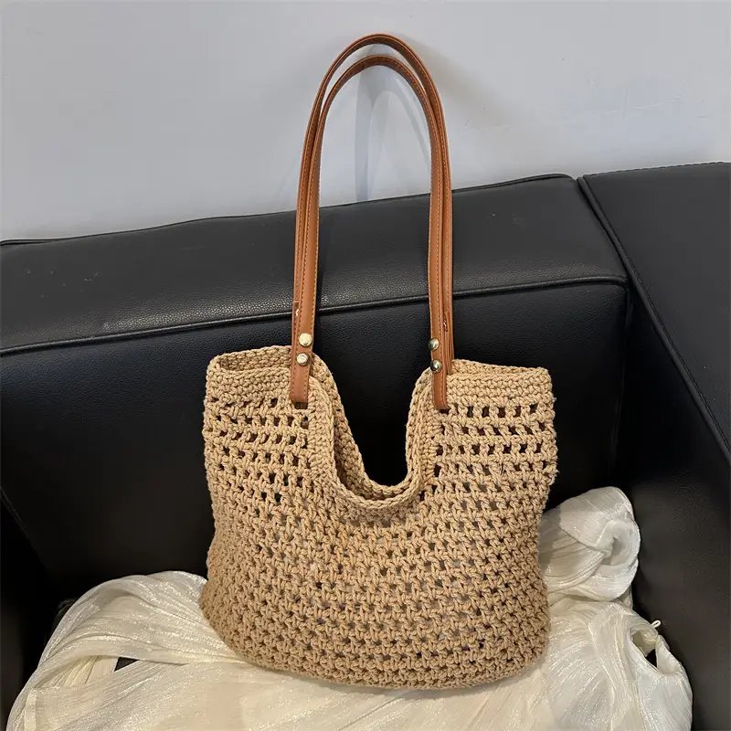 Women's Woven Straw Shoulder Bag Large Capacity New 2025 - Image 4