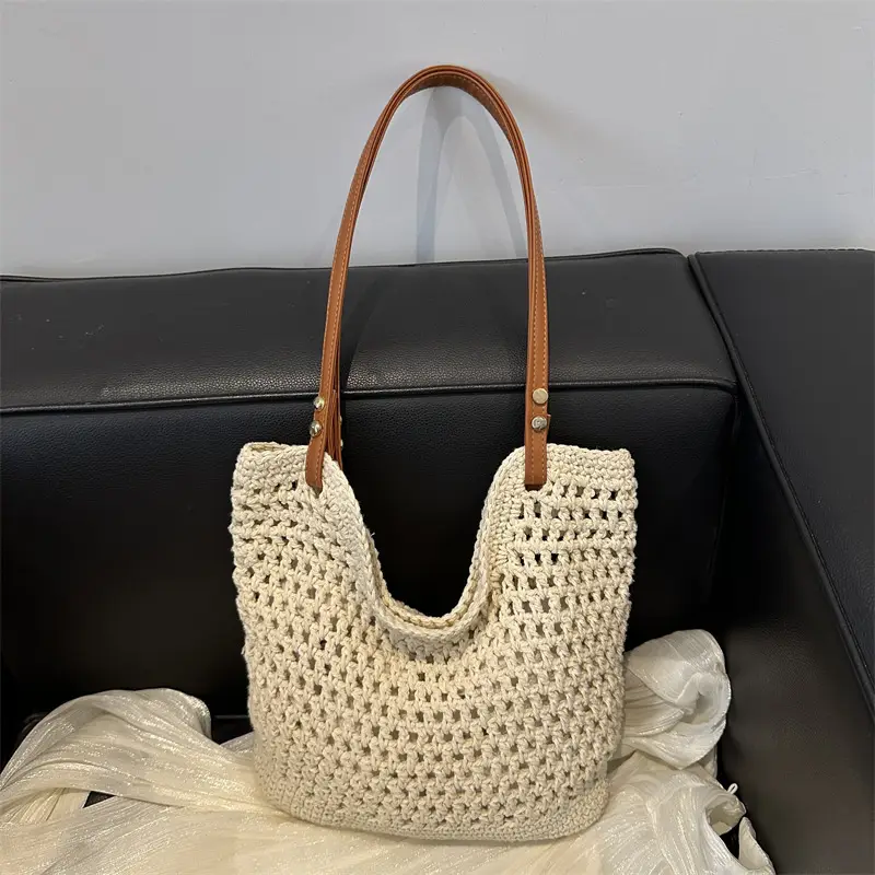 Women's Woven Straw Shoulder Bag Large Capacity New 2025 - Image 5
