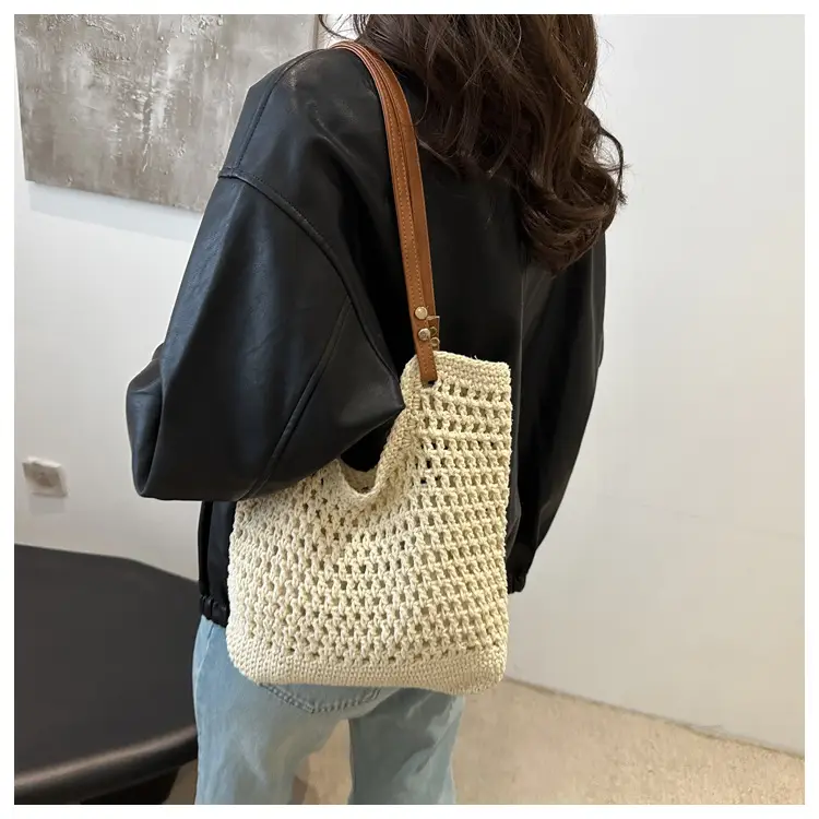Women's Woven Straw Shoulder Bag Large Capacity New 2025 — feature 10