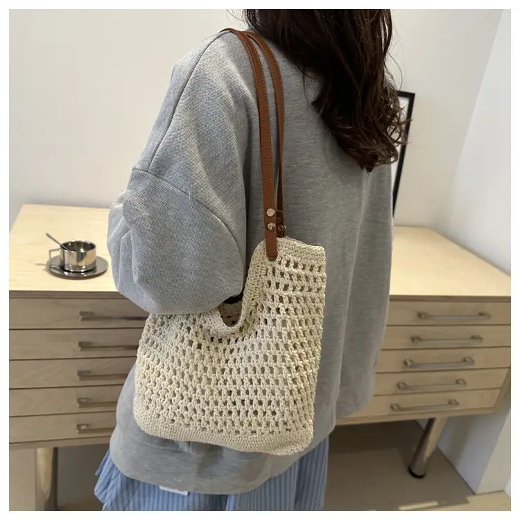 Women's Woven Straw Shoulder Bag Large Capacity New 2025 — feature 26