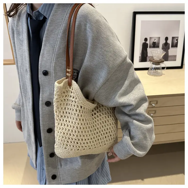 Women's Woven Straw Shoulder Bag Large Capacity New 2025 — feature 27