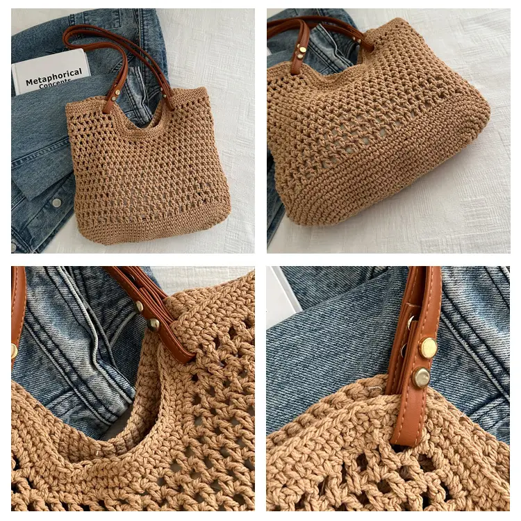 Women's Woven Straw Shoulder Bag Large Capacity New 2025 — feature 6