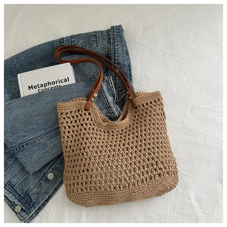 Women's Woven Straw Shoulder Bag Large Capacity New 2025 — feature 7