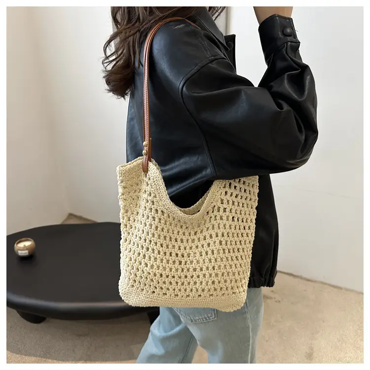 Women's Woven Straw Shoulder Bag Large Capacity New 2025 — feature 8