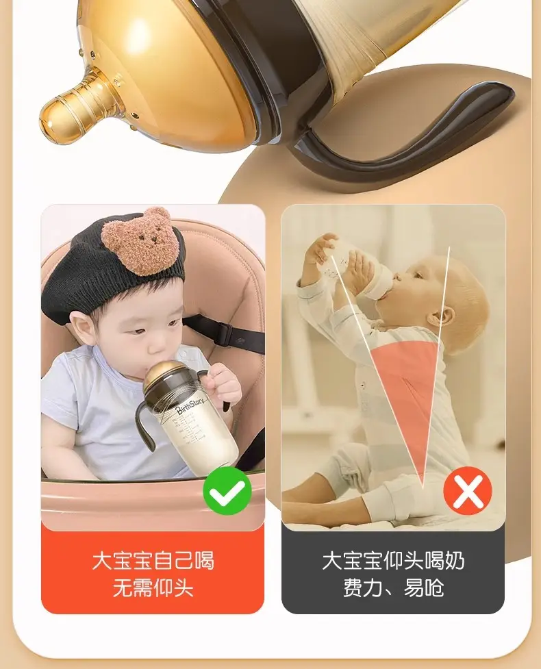 Ppsu Baby Bottle for Babies 0 to 6 Months Old, Anti-Flatulence, 2 Years Old, 3 Years Old, Big Baby Drinking Straw Cup, Ppsu Breast Milk — feature 22