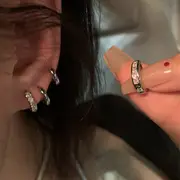 Cold Wind Double Ring Large Earrings Women's 2025 Fashion — feature 13