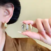 Cold Wind Double Ring Large Earrings Women's 2025 Fashion — feature 27