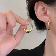 Cold Wind Double Ring Large Earrings Women's 2025 Fashion — feature 36