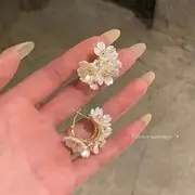 Cold Wind Double Ring Large Earrings Women's 2025 Fashion — feature 56