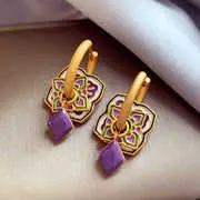 Cold Wind Double Ring Large Earrings Women's 2025 Fashion — feature 63