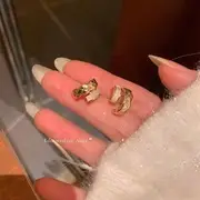 Cold Wind Double Ring Large Earrings Women's 2025 Fashion — feature 69