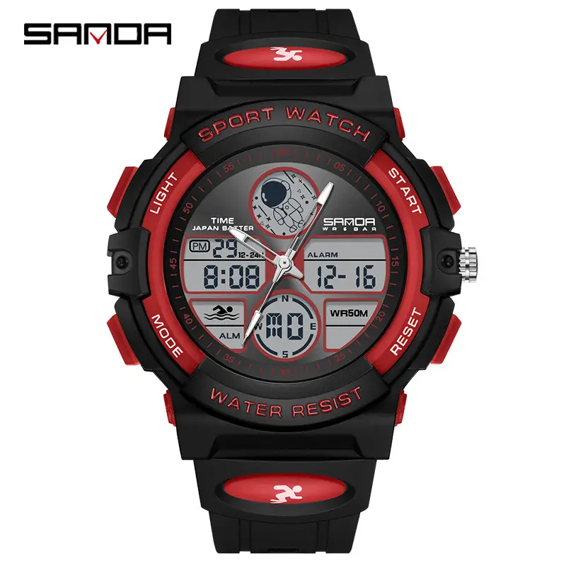 Sanda Astronaut Luminous Waterproof Multifunctional Watch for Men Women - Image 12