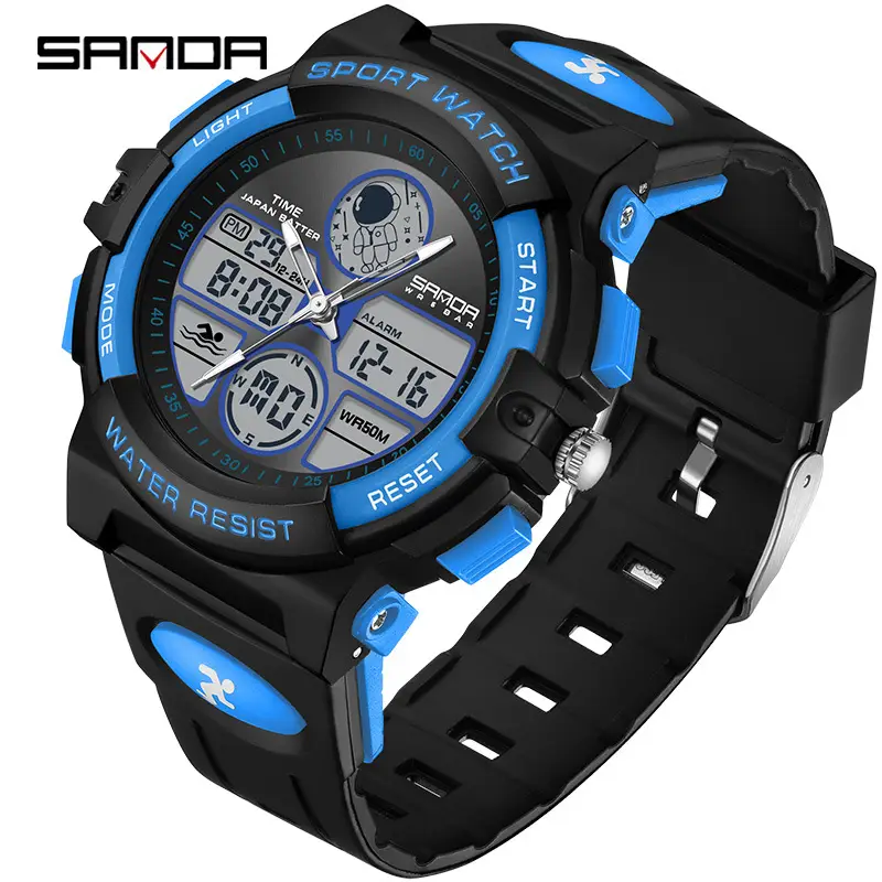 Sanda Astronaut Luminous Waterproof Multifunctional Watch for Men Women - Image 2