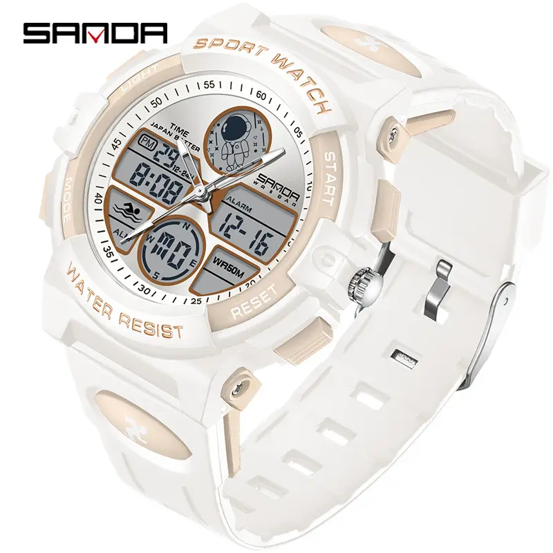 Sanda Astronaut Luminous Waterproof Multifunctional Watch for Men Women - Image 4