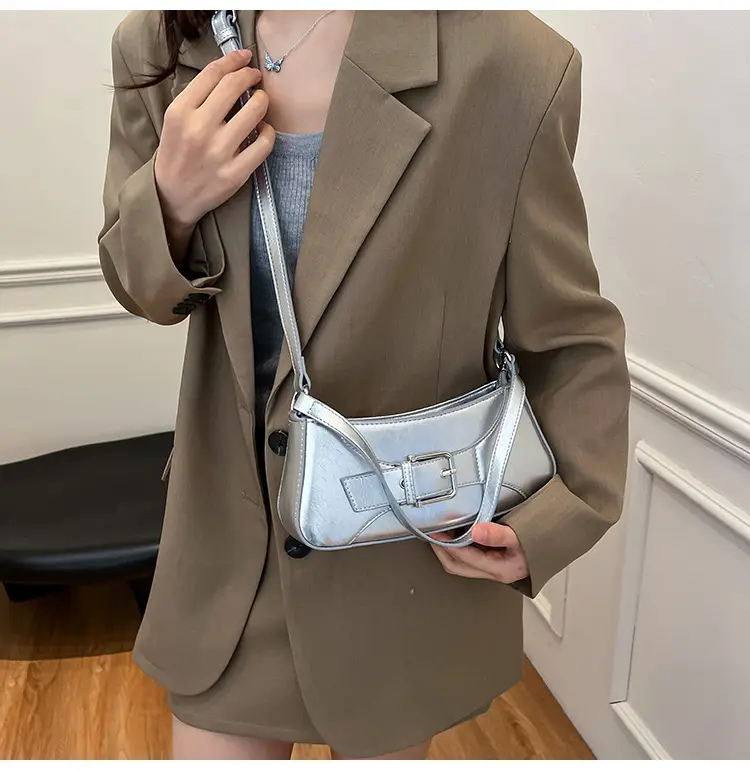 Silver Korean Style Underarm Bag for Women — feature 11