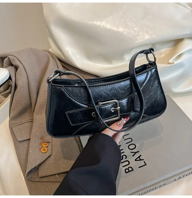 Silver Korean Style Underarm Bag for Women — feature 35