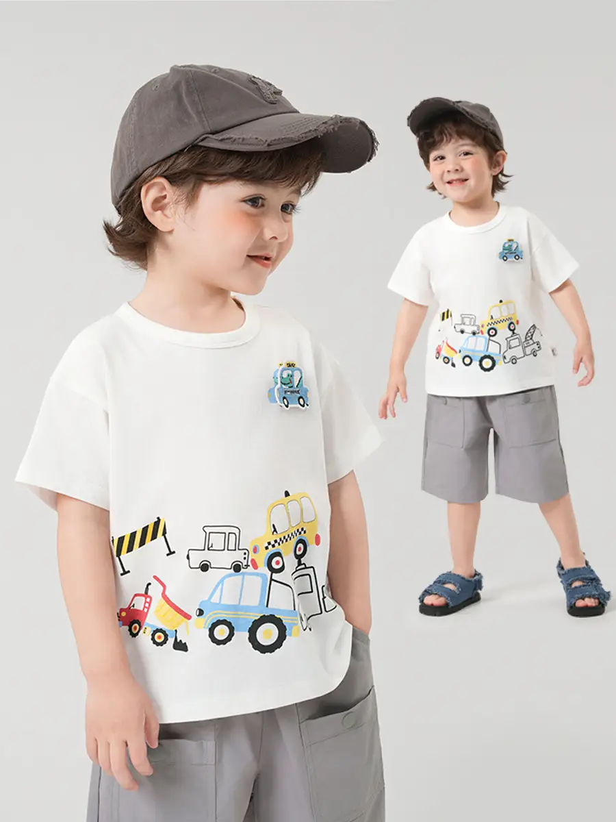 Right European Boys T-Shirt Blue Striped 7A - Image 5