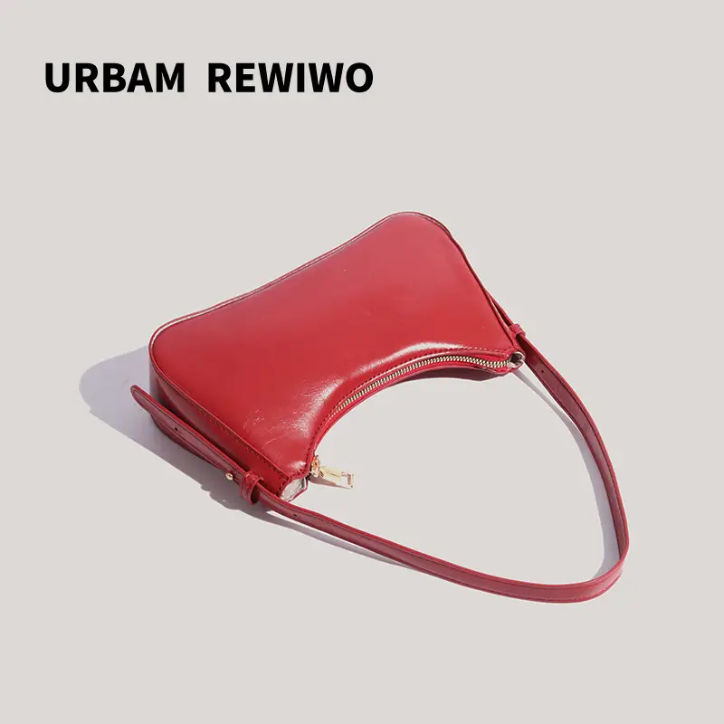 Red Textured Shoulder Bag for Women 2026 - Image 6