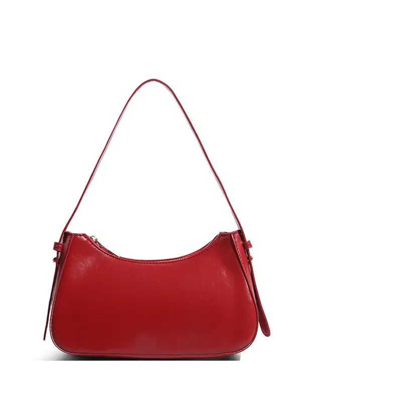 Red Textured Shoulder Bag for Women 2026 - Image 7