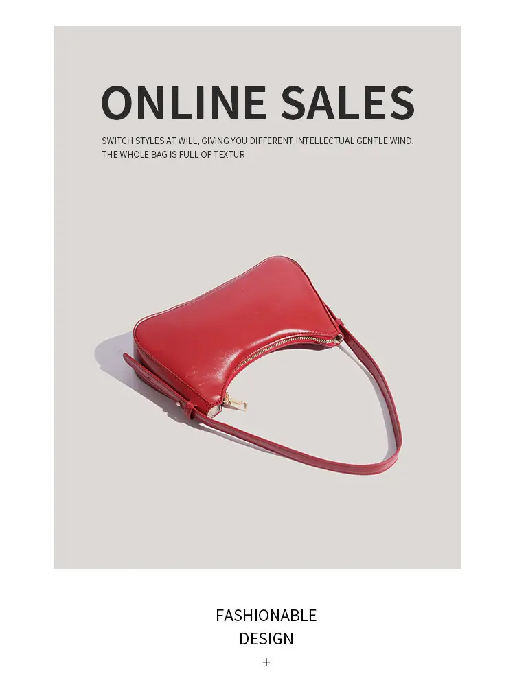 Red Textured Shoulder Bag for Women 2026 — feature 15