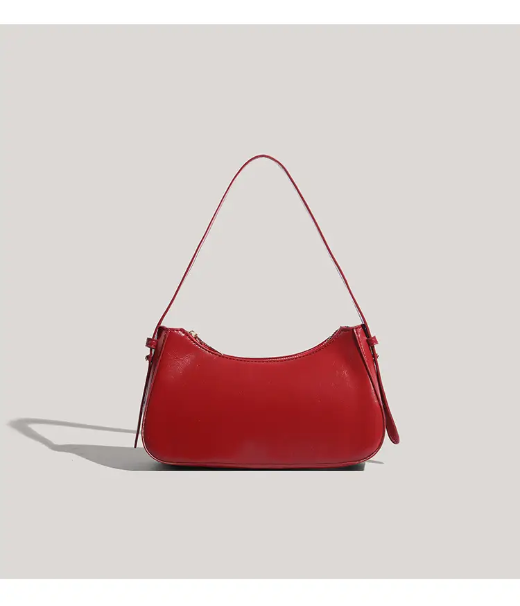 Red Textured Shoulder Bag for Women 2026 — feature 17