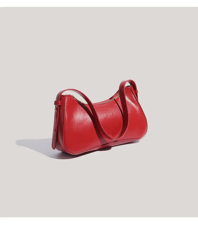 Red Textured Shoulder Bag for Women 2026 — feature 20