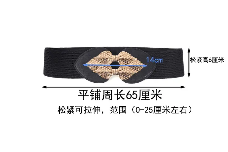 European Women's Slim Fit Elastic Waist Belt 65cm — feature 1