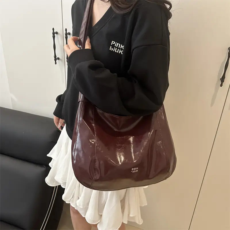 Pink Leather Shoulder Bag for Women 2025 - Image 10