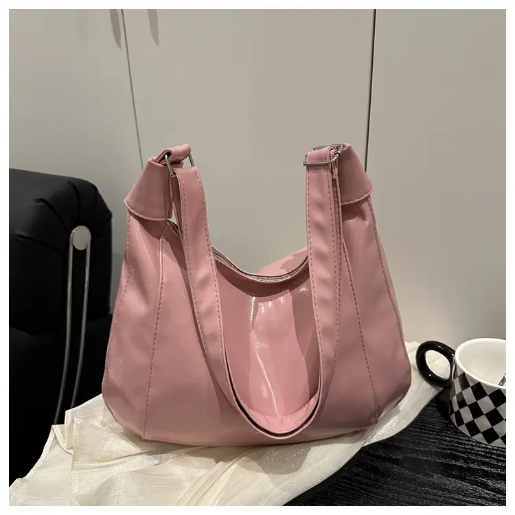 Pink Leather Shoulder Bag for Women 2025 - Image 7