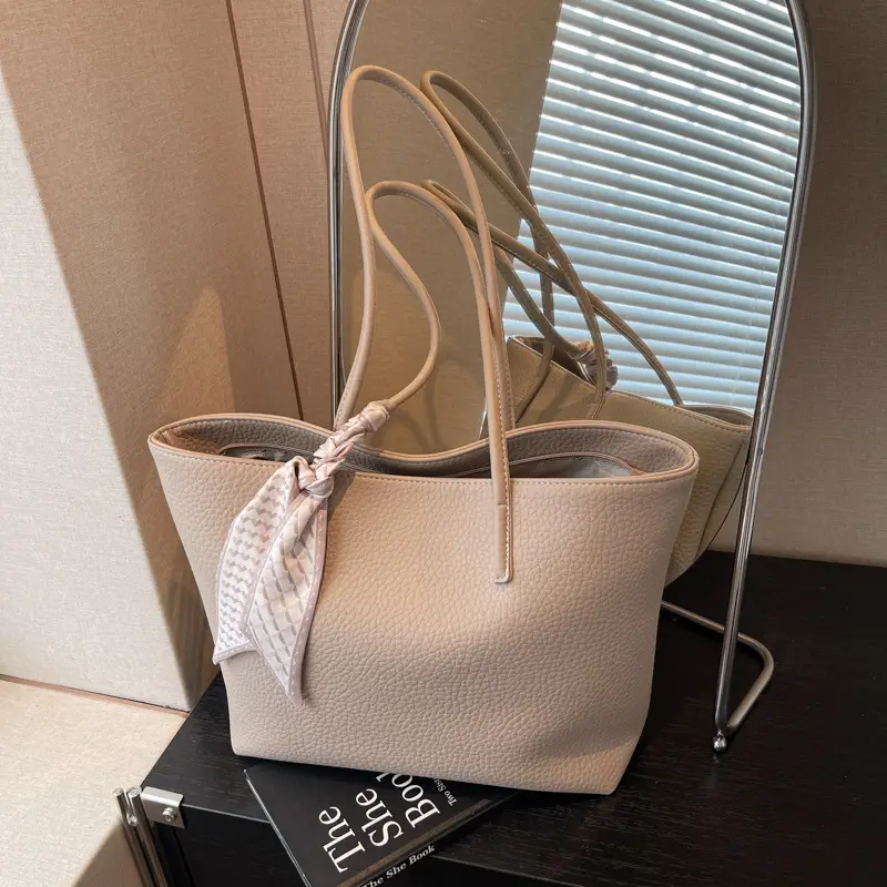 Women's Brown Leather Shoulder Bag Large Capacity 2025 - Image 3