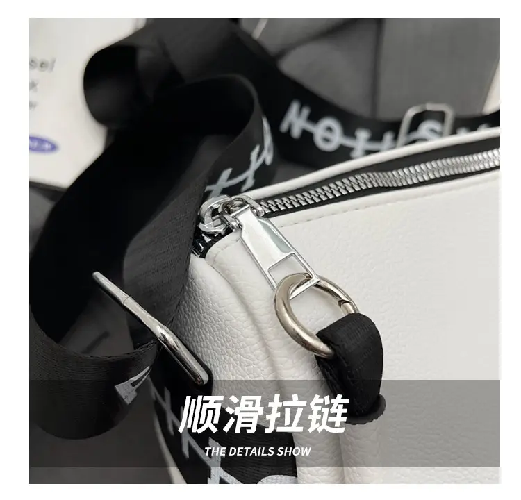 Women's Crossbody Bag Black White 2025 Niche Design — feature 5